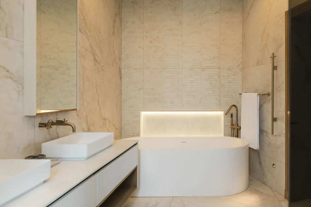 Marble bathroom